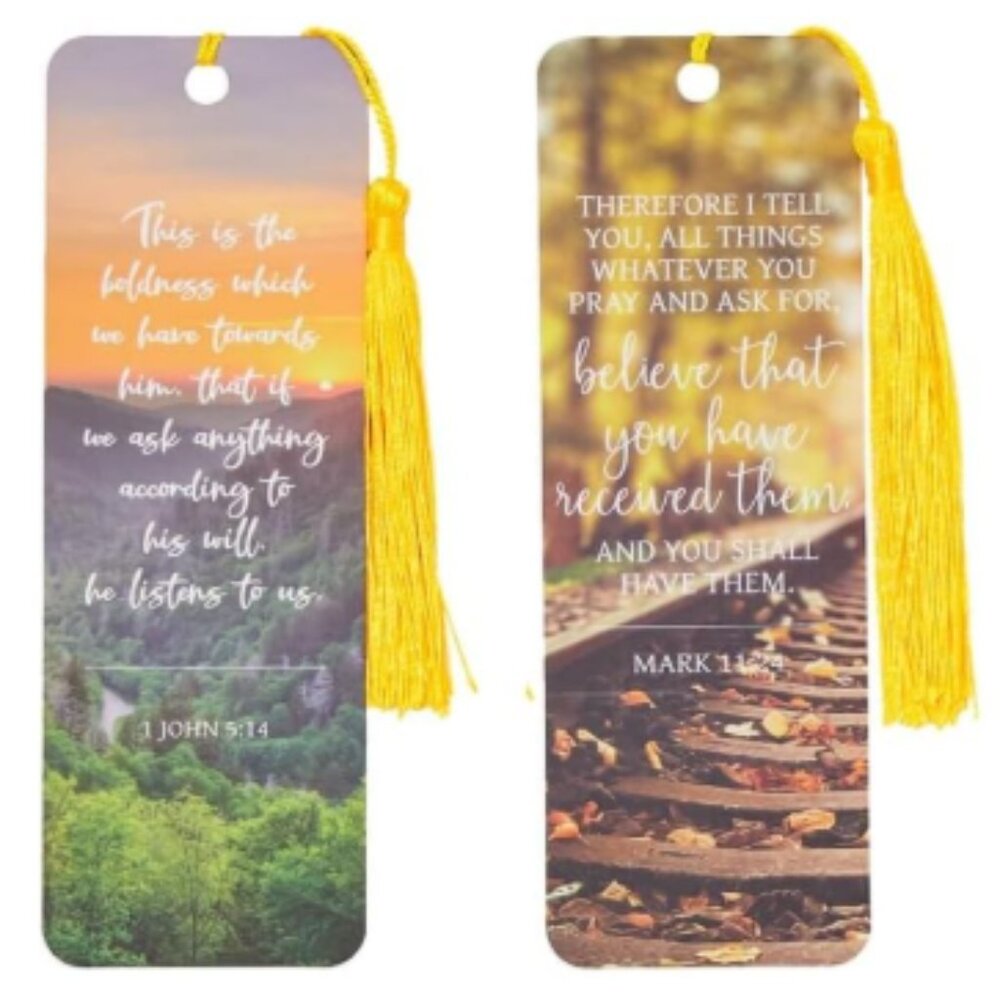 New Bible Verse Bookmarks with Tassel 2ct - Picture 4 of 4